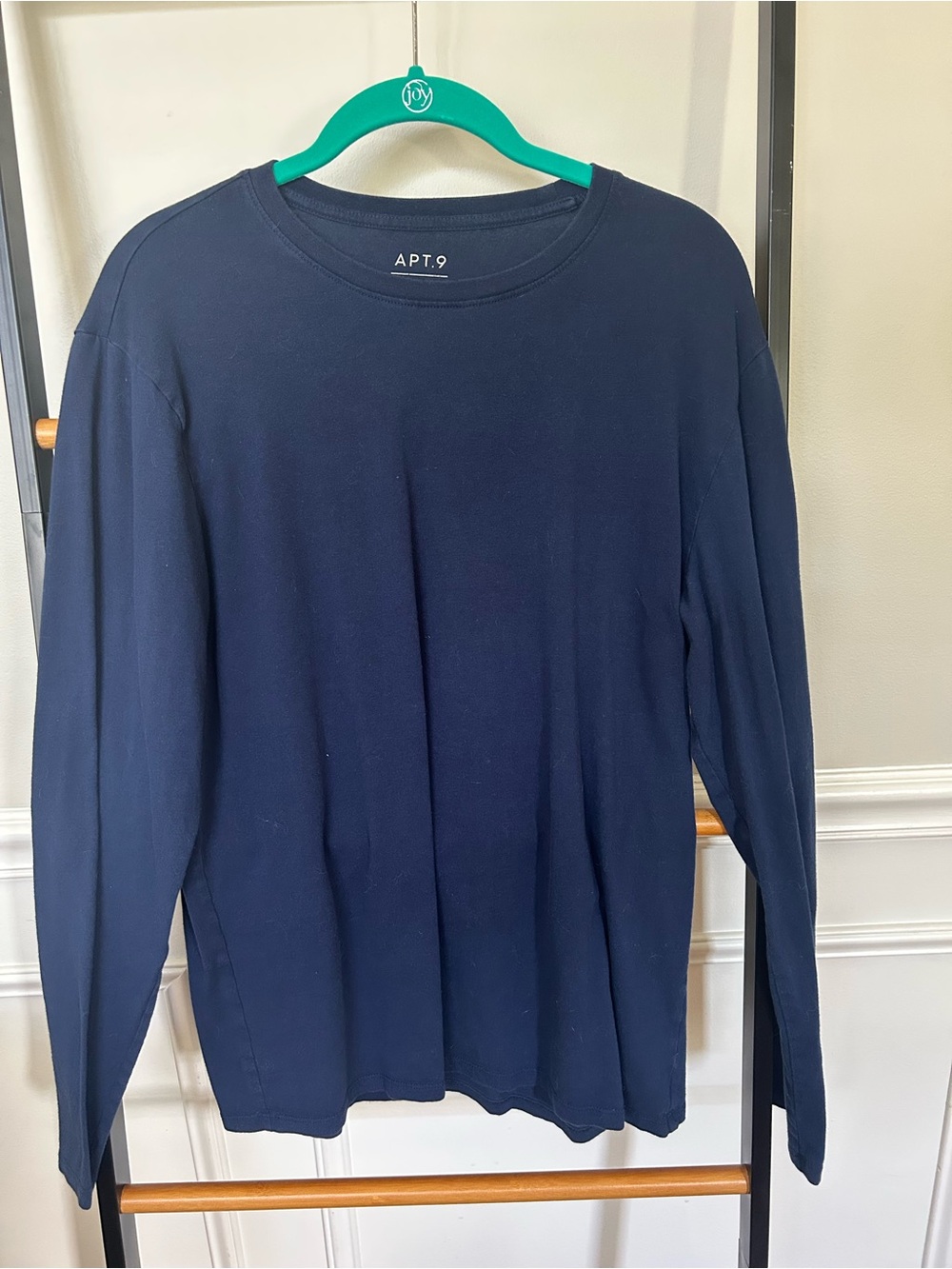 Apt. 9 Men's Navy Long-Sleeve Crewneck Tee